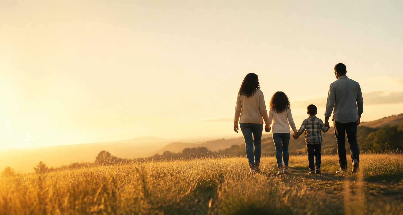 Family spending time together outdoors